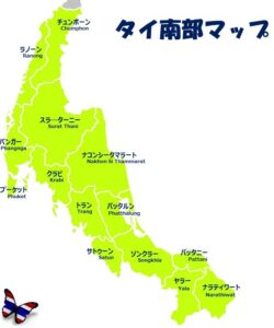 タイ南部　マップ